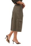 BERMUDA MIRAGE CARGO VERDE MILITARE CON TASCHE JUSTWEST TAGLIA UNICA