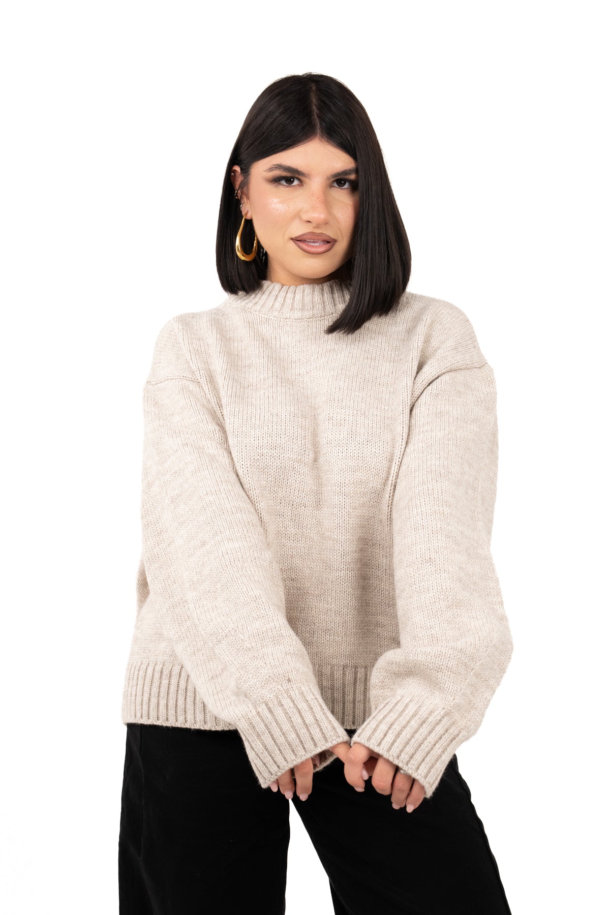 MAGLIONE LUMI TORTORA LUMINA TAGLIA UNICA