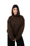 MAGLIONE LUMI MARRONE LUMINA TAGLIA UNICA