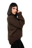 MAGLIONE LUMI MARRONE LUMINA TAGLIA UNICA
