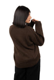 MAGLIONE LUMI MARRONE LUMINA TAGLIA UNICA