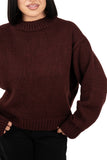 MAGLIONE LUMI BORDEAUX LUMINA TAGLIA UNICA