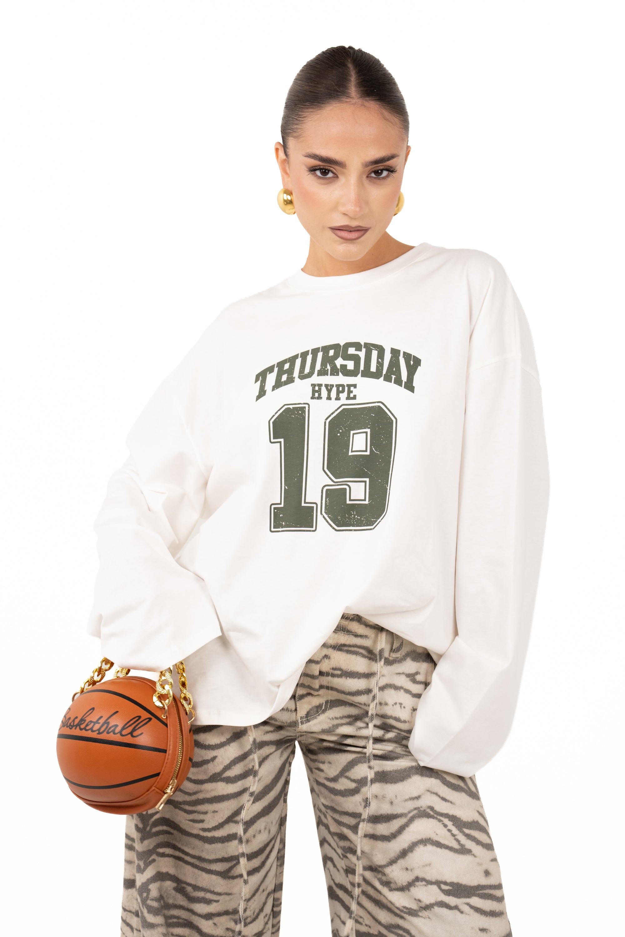 MAGLIA THURSDAY PANNA/VERDE LUMINA TAGLIA UNICA