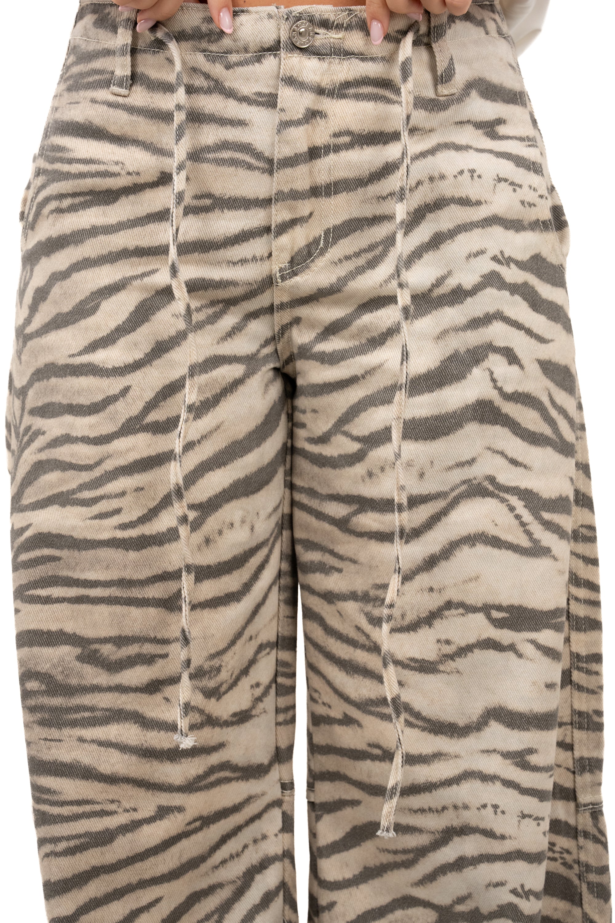 JEANS ZEBRA BEIGE/GRIGIO