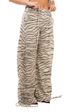 JEANS ZEBRA BEIGE/GRIGIO