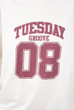 MAGLIA TUESDAY PANNA/BORDEAUX LUMINA TAGLIA UNICA