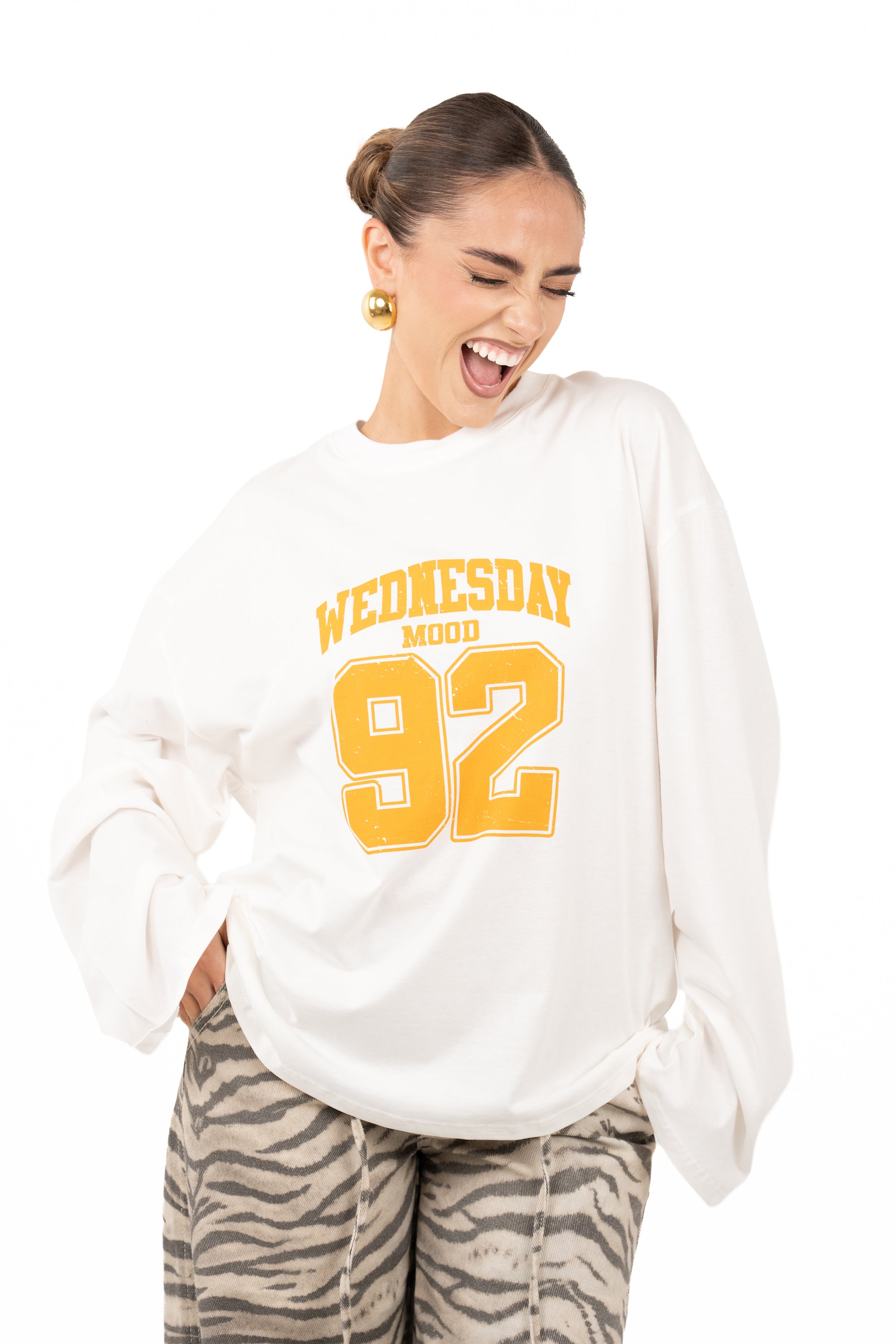 MAGLIA WEDNESDAY PANNA/OCRA LUMINA TAGLIA UNICA
