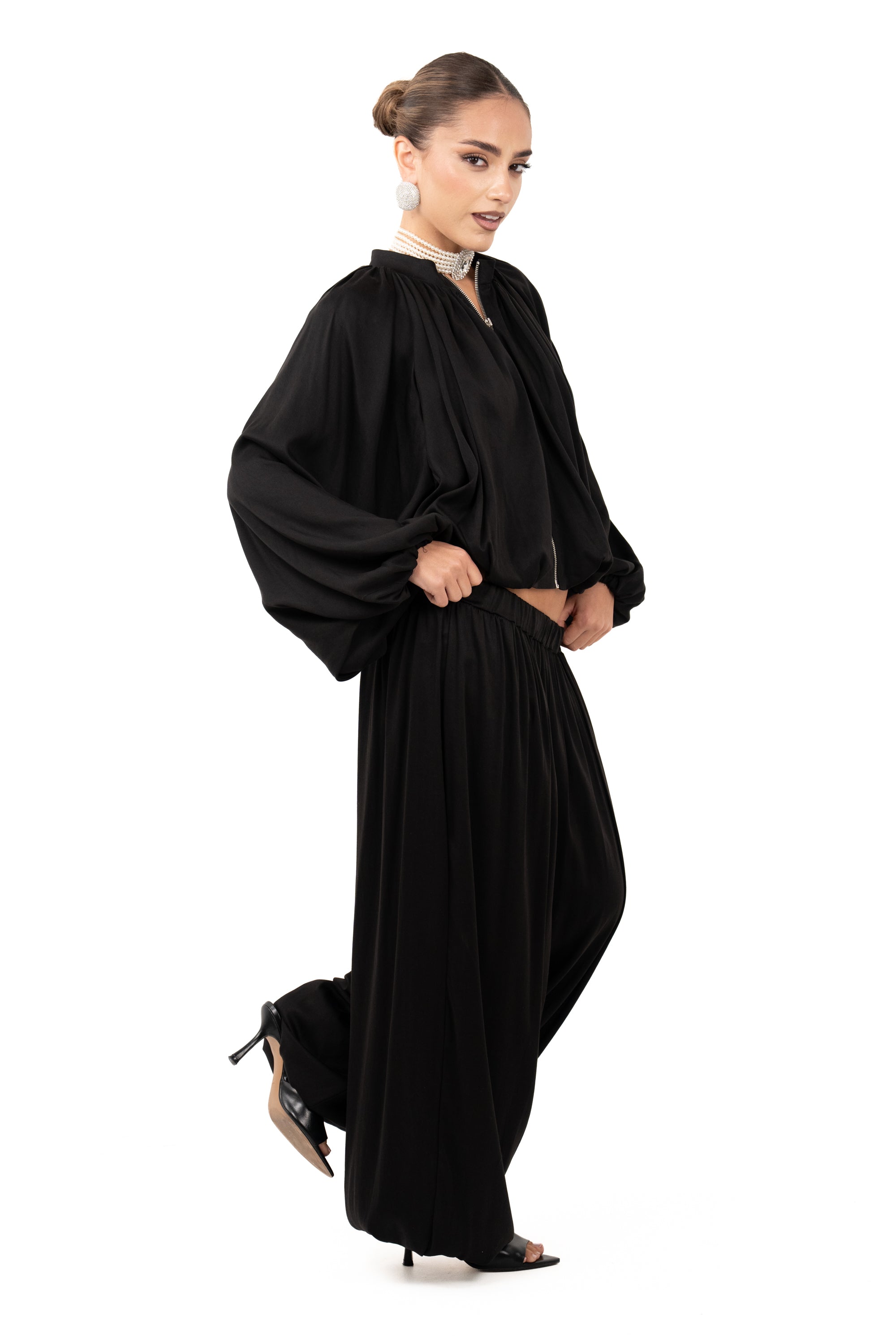 COORDINATO ALICE NERO DUE PEZZI JUSTWEST TAGLIA UNICA