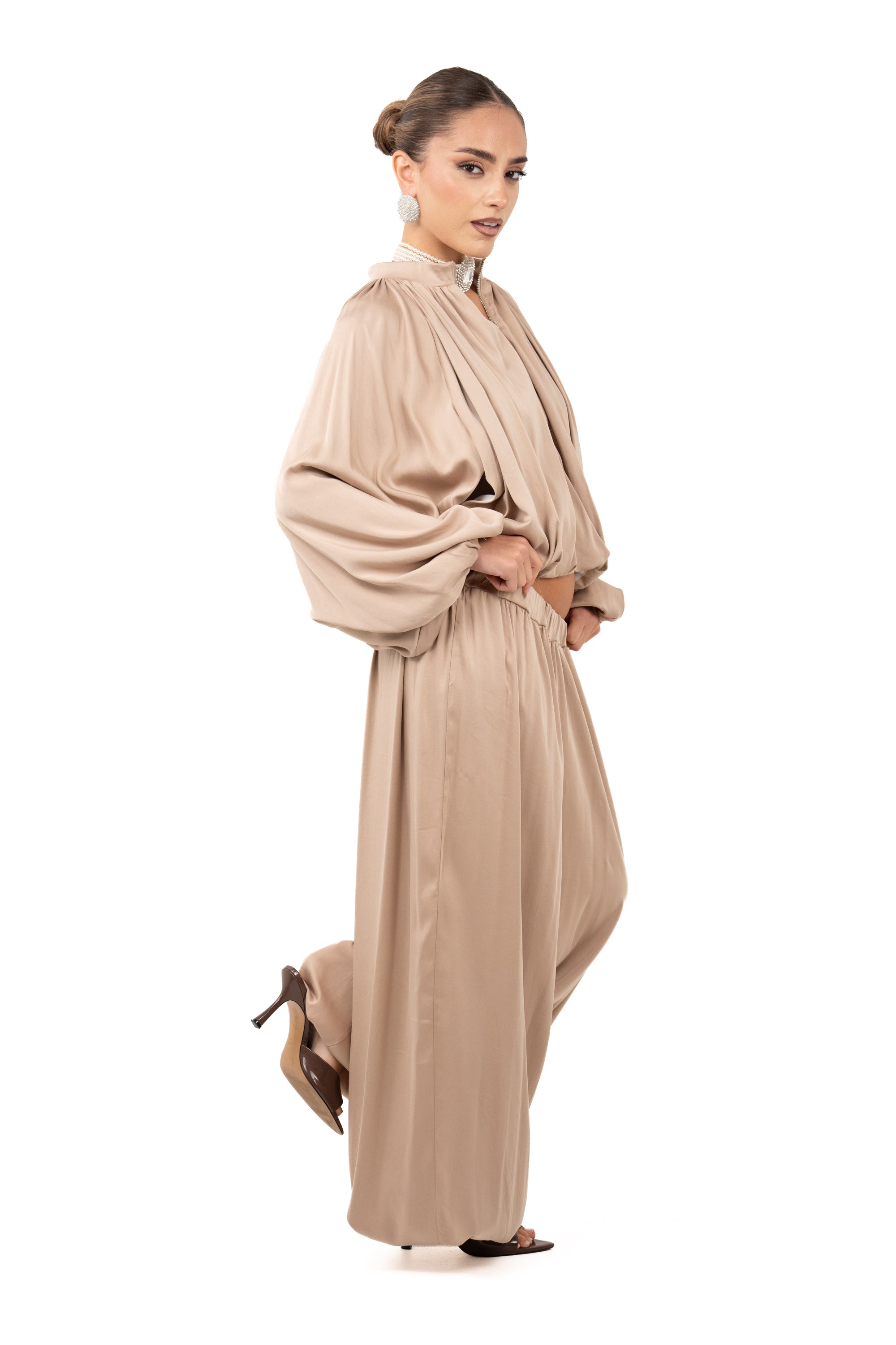 COORDINATO ALICE CHAMPAGNE DUE PEZZI JUSTWEST TAGLIA UNICA