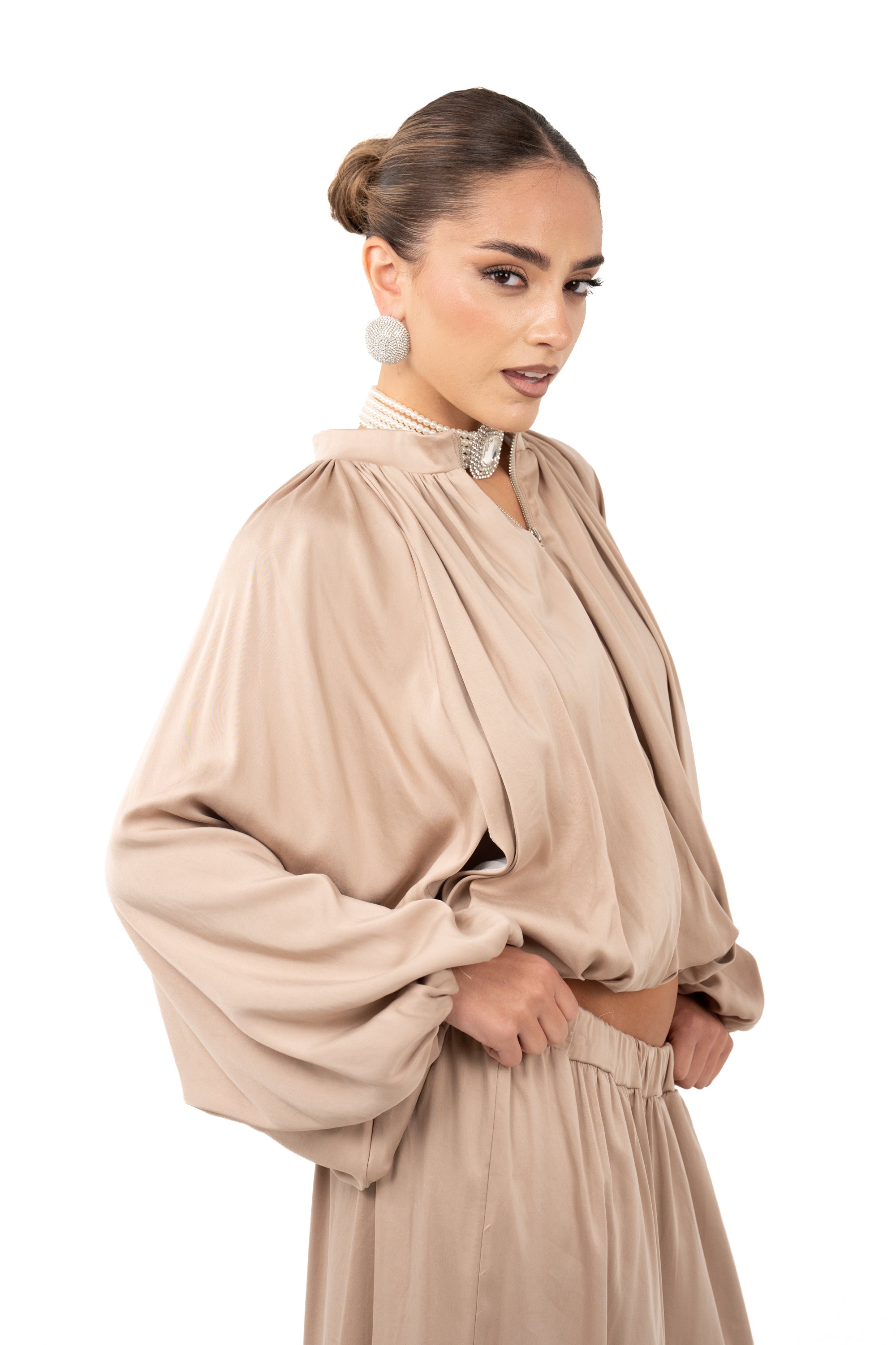 COORDINATO ALICE CHAMPAGNE DUE PEZZI JUSTWEST TAGLIA UNICA