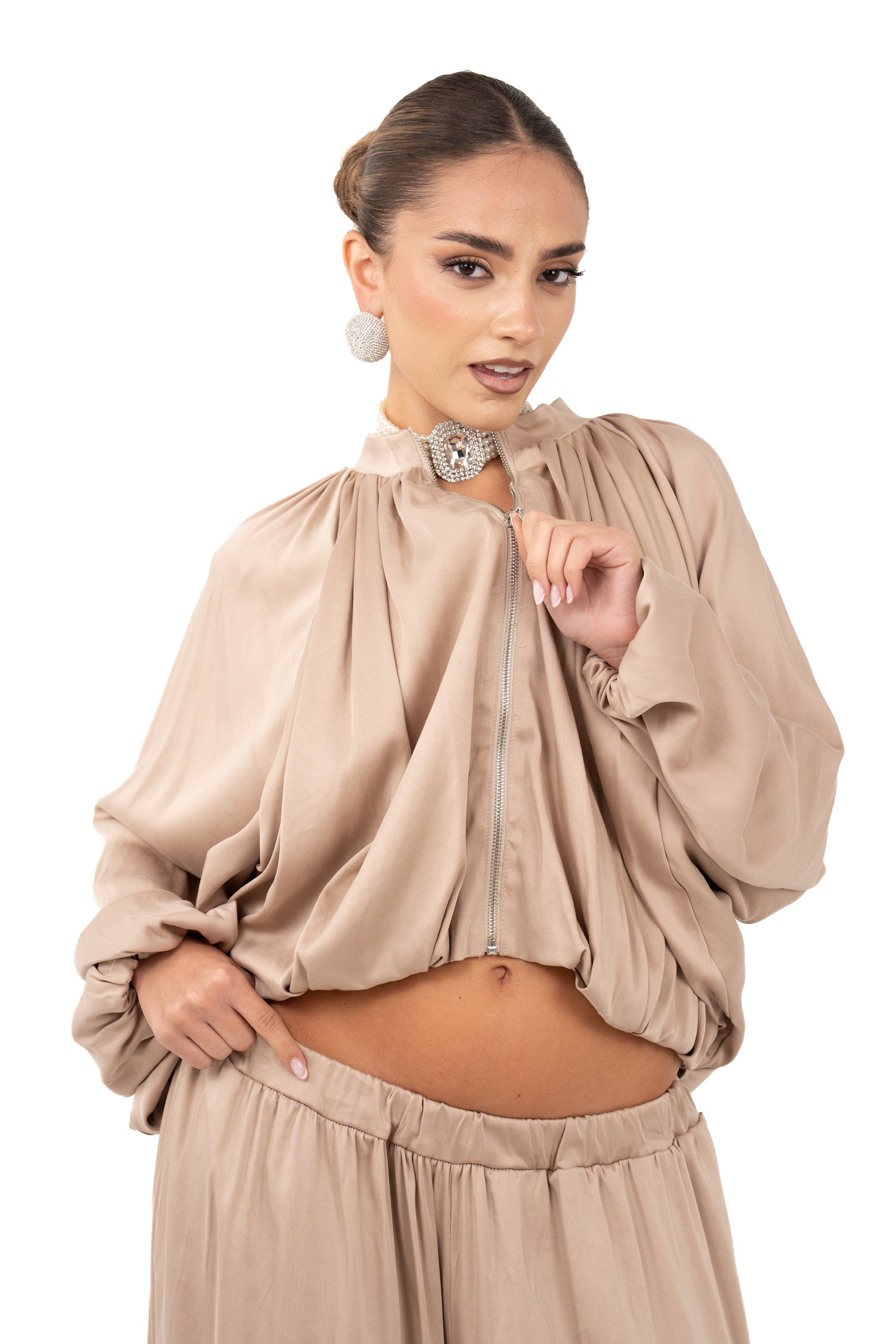 COORDINATO ALICE CHAMPAGNE DUE PEZZI JUSTWEST TAGLIA UNICA