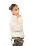 CAMICIA SUZI CHAMPAGNE SATIN CON PIUME JUSTWEST TAGLIA UNICA