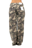 PANTALONI BEATRIX  CARGO MIMETICI WIDE LEG