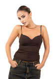 TOP SOLAR MARRONE CON COPPE PREFORMATE