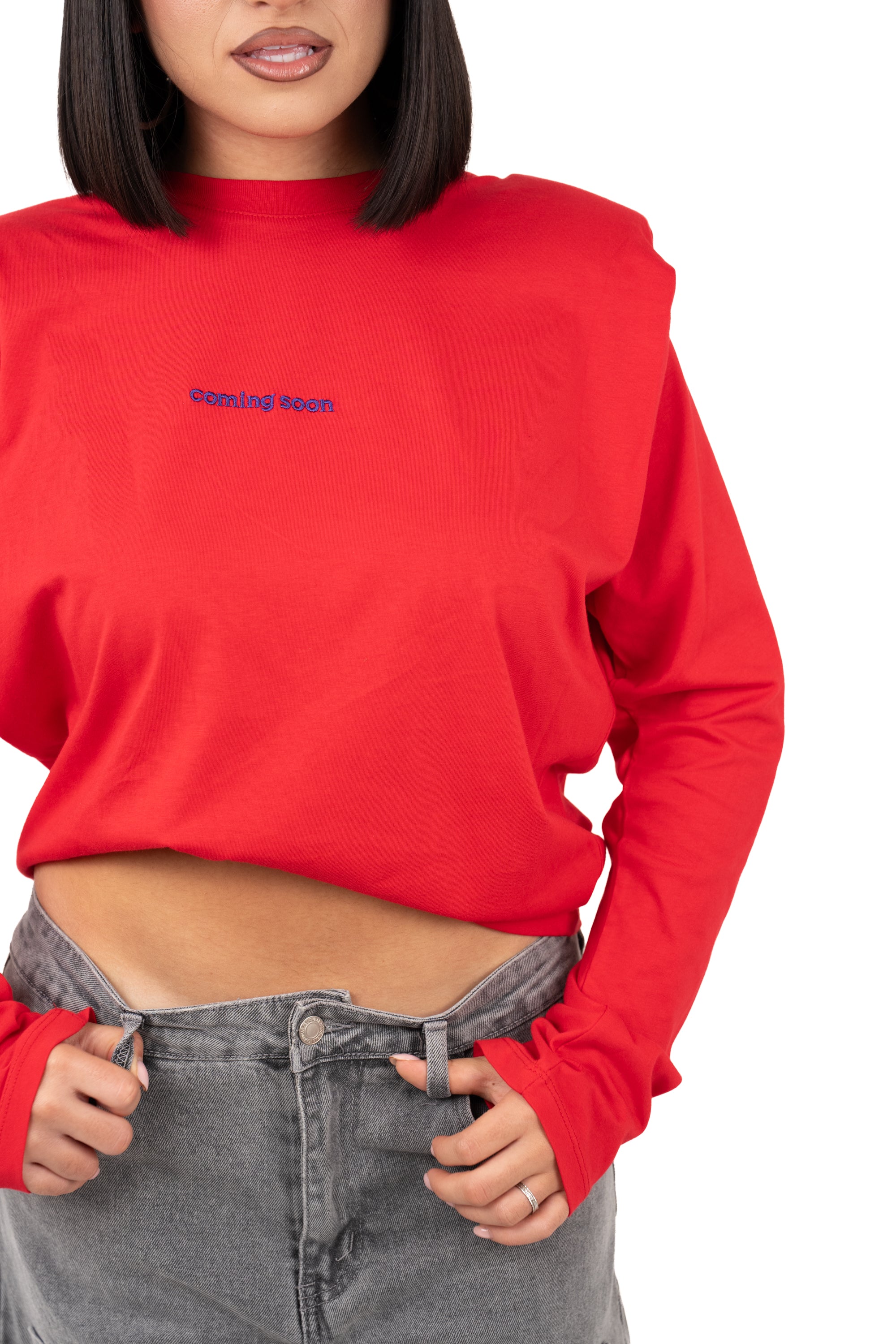 T-SHIRT "COMIING SOON" ROSSA LUMINA