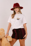 T-SHIRT FATEMI SANTA BIANCA OVERSIZE TAGLIA UNICA