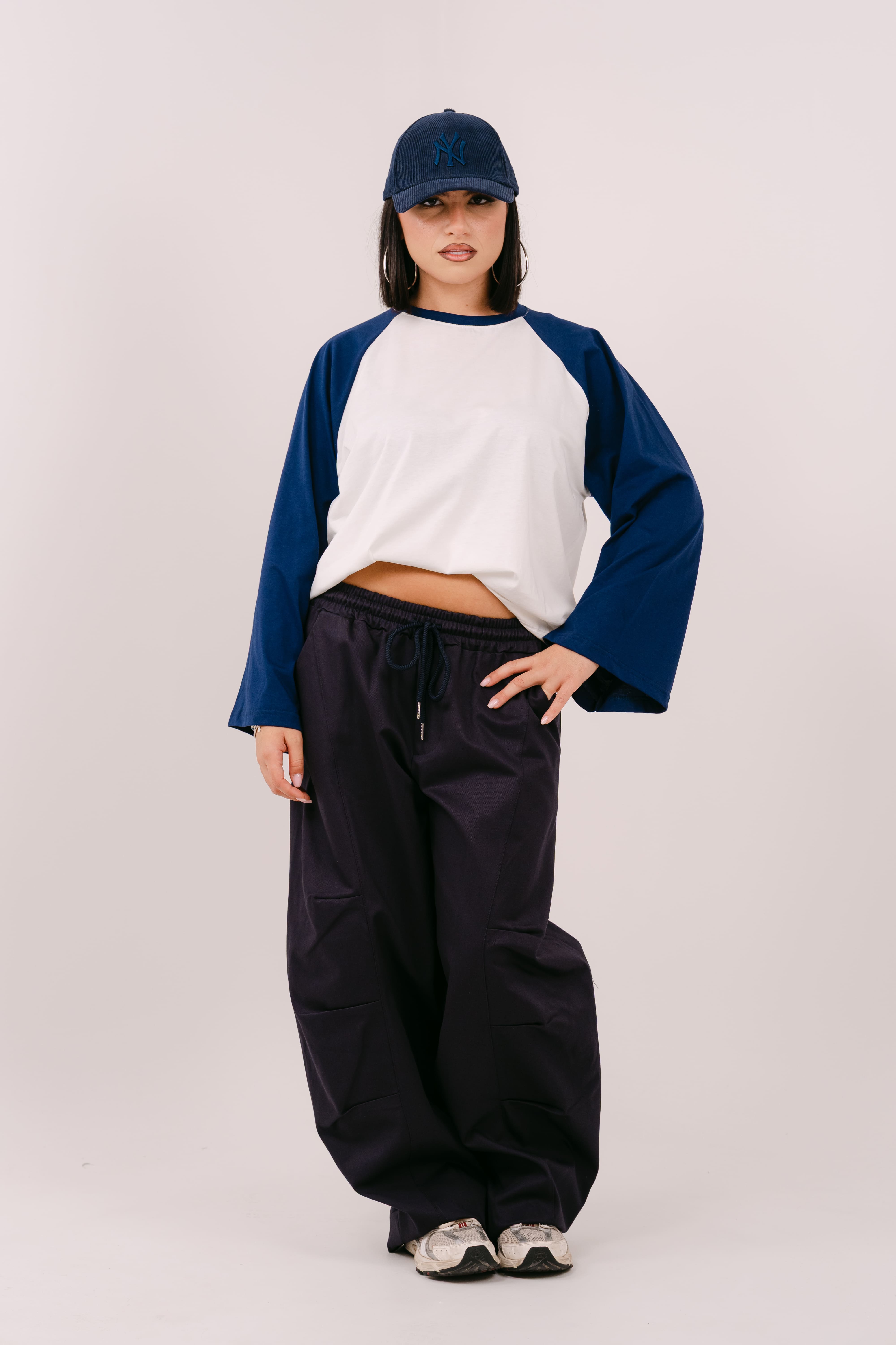 PANTALONE LAVINA CARGO BLU TAGLIA UNICA