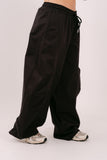 PANTALONE LAVINA CARGO NERO TAGLIA UNICA