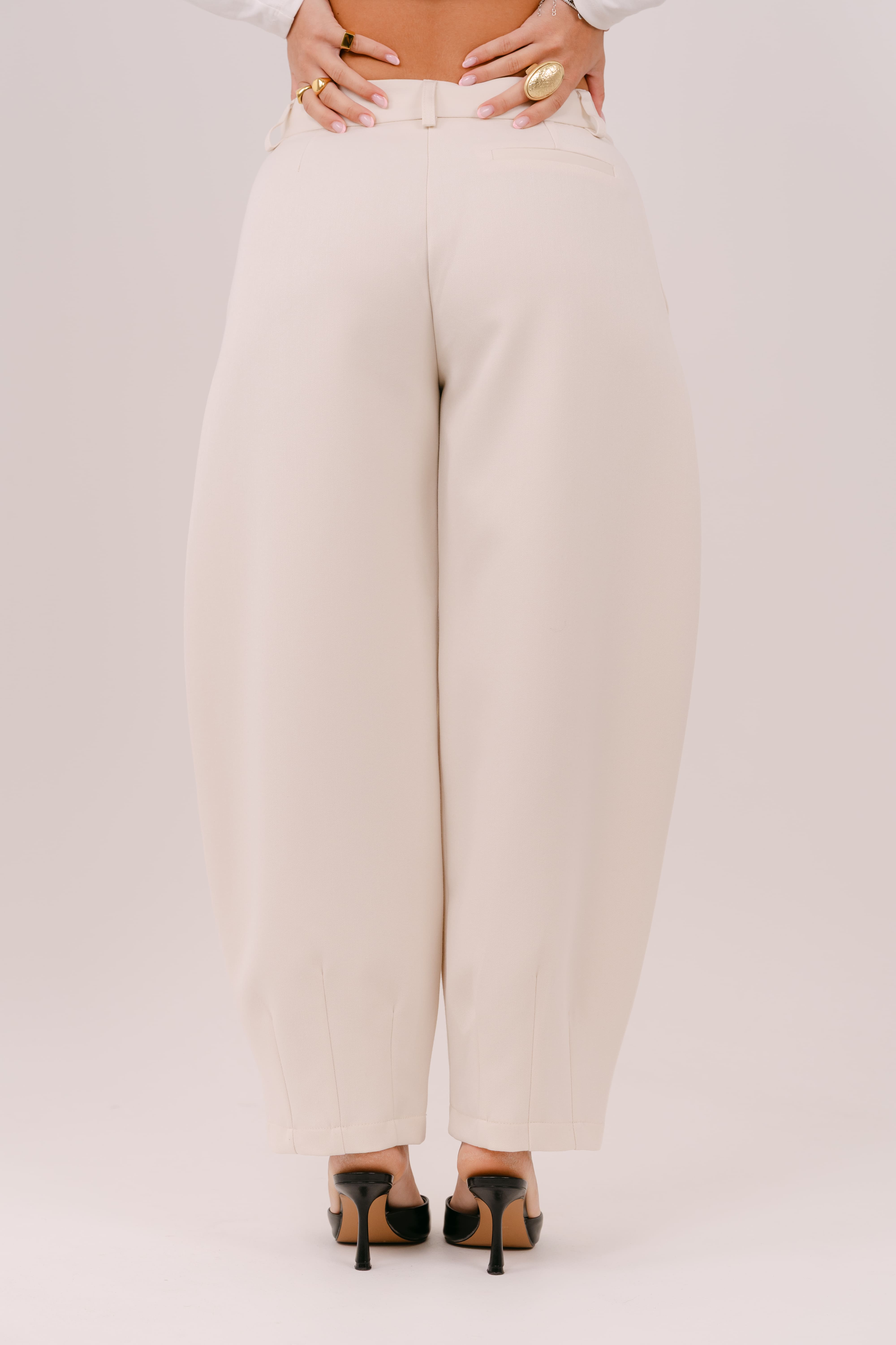 PANTALONE FLORENCE CREMA BALLON LUMINA