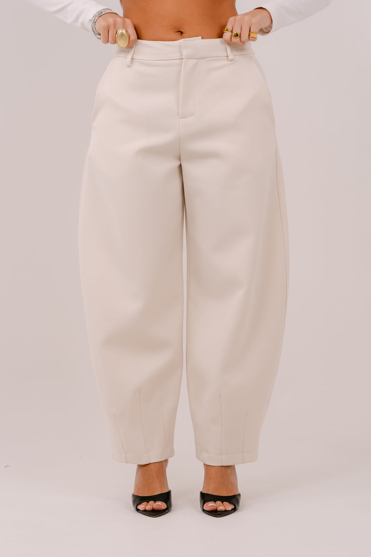 PANTALONE FLORENCE CREMA BALLON LUMINA