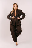 PANTALONE FLORENCE MARRONE BALLON LUMINA