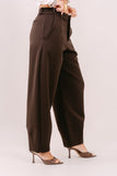 PANTALONE FLORENCE MARRONE BALLON LUMINA