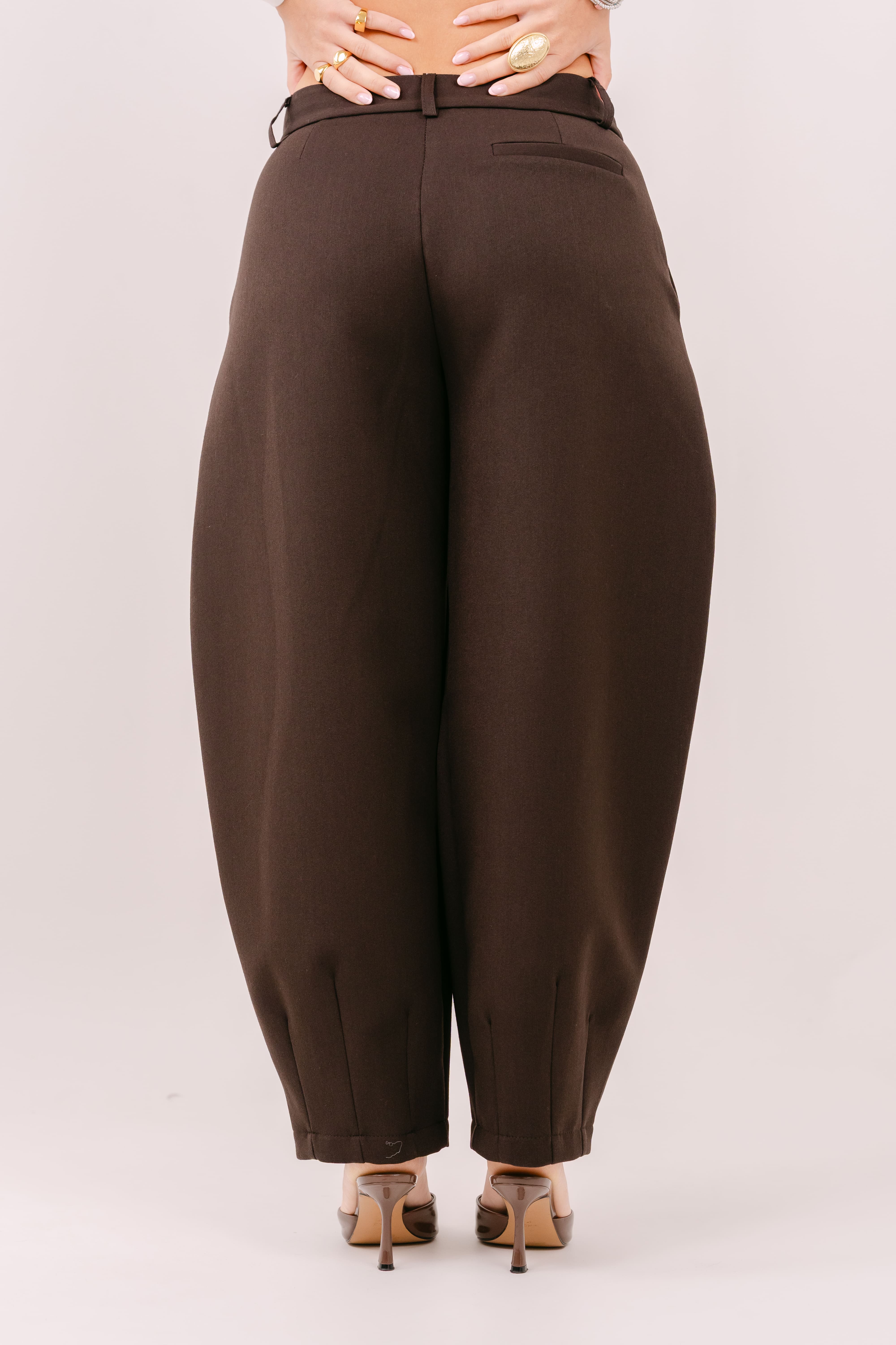 PANTALONE FLORENCE MARRONE BALLON LUMINA