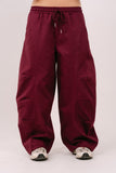PANTALONE LAVINA CARGO BORDEUX TAGLIA UNICA