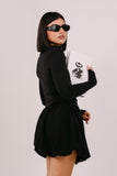 VESTITO OLIVIA CORTO NERO CON GONNA A PALLONCINO